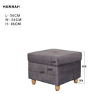 HANNAH Storage Ottoman Affordahome Furniture