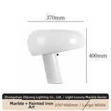 Milano Glow - Aelix - N125 Combination - Modern Natural Marble and Glass Table Lamp with Minimalist Designer Style, Soft Ambient Lighting for Elegant and Functional Spaces - Living Room / Bedroom / Bedside / Hotel / Project / Office Milano