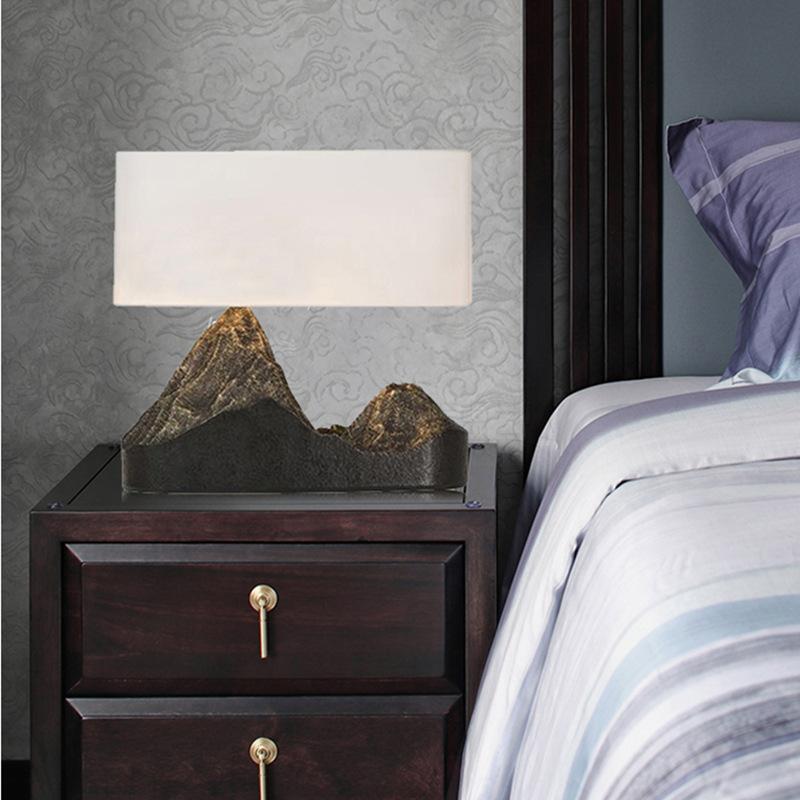 Milano Glow - Aston - N804 - Zen Mountain Table Lamp with Creative Resin Design, Warm LED Ambient Lighting for Calm and Artistic Spaces - Bedroom / Bedside / Study / Living Room Milano