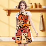 LOOMA Form - APN42 Kitchen Apron Waist Protective Apron Durable Cooking Baking Apron for Home Kitchen Restaurant Adjustable Lightweight Apron LOOMA
