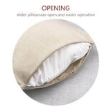 Looma Pumpkina - Halloween Pumpkin Pillow Cover with Maple Leaf & Bicycle Design | Decorative Cushion - Sofa, Bedroom & Home Looma