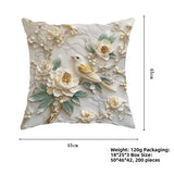 Looma Floral - Bird Linen Pillow Cover | Spring Farmhouse Decorative Cushion - Sofa, Bed & Living Room Looma