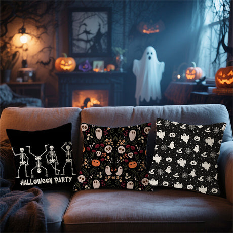 Looma Spook - Halloween Decorative Pillow Cover – Spooky Sofa Cushion Case - 2025.6.13 - Living Room, Office & Lumbar Support Looma