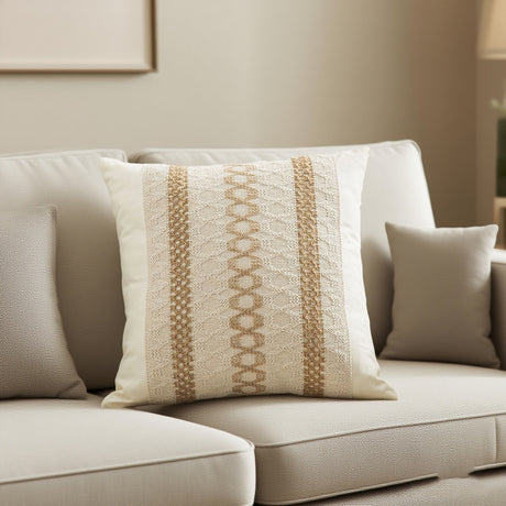 Looma Grace - Bohemian Cotton Linen Pillow Cover – Breathable Waist Cushion Case - Sofa, Living Room, Bedroom & Office Looma