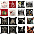 Looma Chris - Nordic Halloween & Christmas Ghost Cartoon Pillow Cover – Funny Day of the Dead Festival Cushion Case for Home Decor - Living Room, Bedroom, Kids Room, Sofa Area Looma