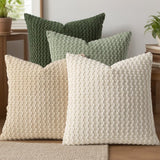 Looma Ley - Bubble Corduroy Cushion Cover – High-End Textured Pillow for Sofa Backrest & Home Decor - Living Room, Bedroom, Sofa Area Looma