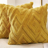 Looma Pilloft - Scandinavian Solid Color Geometric Pillow Cover – Modern Square Cushion for Living Room Sofa & Office Backrest - Living Room, Office, Sofa Area Looma