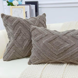 Looma Pilloft - Scandinavian Solid Color Geometric Pillow Cover – Modern Square Cushion for Living Room Sofa & Office Backrest - Living Room, Office, Sofa Area Looma