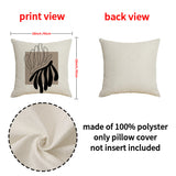 Looma Snuzu - Black & White Geometric Print Pillowcase – Modern Decorative Cushion for Sofa Living Room & Bedside Styling - Living Room, Bedroom, Sofa Area Looma