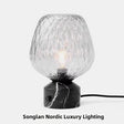 Milano Glow - Ald - TS019 - Modern Nordic Table Lamp with Soft Ambient Glow, Minimalist Design for Elegant Lighting - Bedroom / Living Room Milano