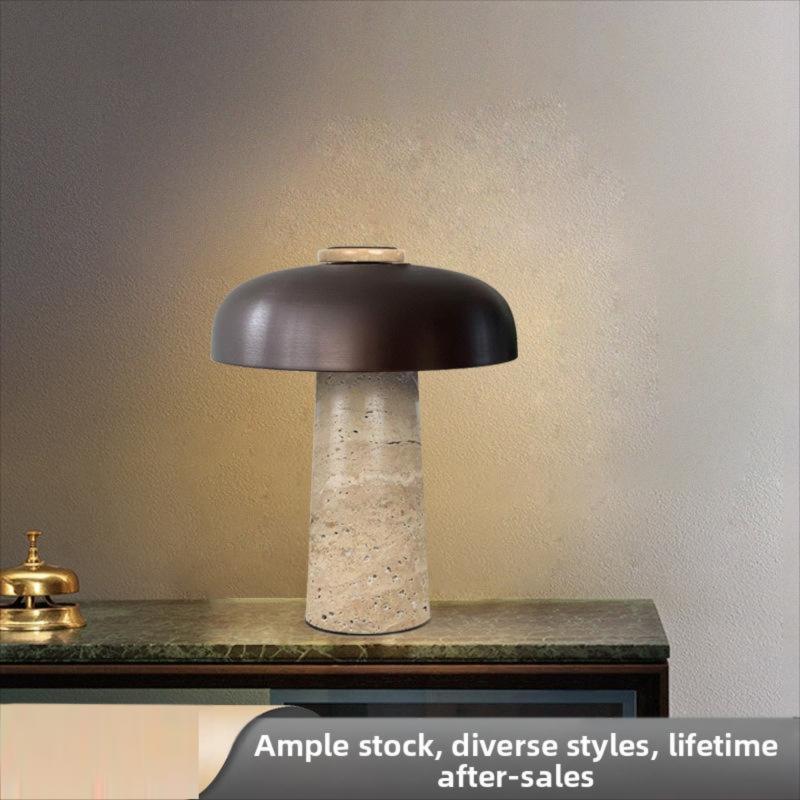 Milano Glow - Aero - N101 - Quiet Luxury Natural Yellow Cave Stone Table Lamp with Elegant Designer Finish, Warm Ambient Lighting for Sophisticated Spaces - Living Room / Bedroom / Bedside / Office Milano