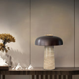 Milano Glow - Aero - N101 - Quiet Luxury Natural Yellow Cave Stone Table Lamp with Elegant Designer Finish, Warm Ambient Lighting for Sophisticated Spaces - Living Room / Bedroom / Bedside / Office Milano