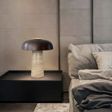 Milano Glow - Aero - N101 - Quiet Luxury Natural Yellow Cave Stone Table Lamp with Elegant Designer Finish, Warm Ambient Lighting for Sophisticated Spaces - Living Room / Bedroom / Bedside / Office Milano