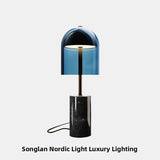 Milano Glow - Arlo - N192 - Italian Marble Table Lamp with High-End Designer Finish, Elegant Ambient Lighting for Luxurious and Modern Interiors -Master Bedroom / Living Room / Study / Bedside Milano