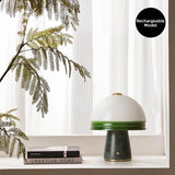 Milano Glow - Aeris - T912 - Nordic Marble French Mushroom Table Lamp with High-End Designer Style, Soft Ambient Night Lighting for Elegant Spaces - Bedroom / Bedside / Living Room / Study Milano