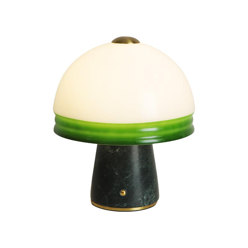 Milano Glow - Aeris - T912 - Nordic Marble French Mushroom Table Lamp with High-End Designer Style, Soft Ambient Night Lighting for Elegant Spaces - Bedroom / Bedside / Living Room / Study Milano