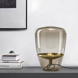 Milano Glow - Auron - N513 - Modern Minimalist Glass Table Lamp with Designer Aesthetic, Elegant Ambient Lighting for Contemporary Spaces - Living Room / Bedroom / Bedside / Hotel / Club Milano