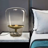 Milano Glow - Auron - N513 - Modern Minimalist Glass Table Lamp with Designer Aesthetic, Elegant Ambient Lighting for Contemporary Spaces - Living Room / Bedroom / Bedside / Hotel / Club Milano