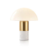 Milano Glow - Auno - N154 - Post-Modern Nordic Marble Table Lamp with Romantic Designer Style, Soft Ambient Lighting for Elegant and Cozy Spaces - Living Room / Bedroom / Bedside Milano