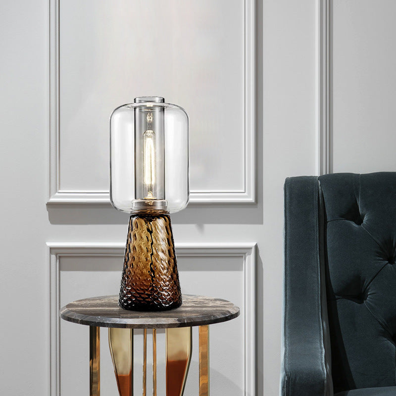 Milano Glow - Arvo - N596 - Nordic INS Glass Table Lamp with Post-Modern Designer Style, Simple Creative Lighting for Aesthetic and Modern Spaces - Bedroom / Bedside / Living Room Milano
