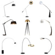 Milano Glow - Aerisio - Nl121 - Nordic Fisherman Floor Lamp with Sculptural Designer Form, Artistic Ambient Lighting for Modern Statement Interiors - Living Room / Bedroom / Sofa Area / Model Room Milano