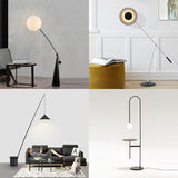 Milano Glow - Aerisio - Nl121 - Nordic Fisherman Floor Lamp with Sculptural Designer Form, Artistic Ambient Lighting for Modern Statement Interiors - Living Room / Bedroom / Sofa Area / Model Room Milano