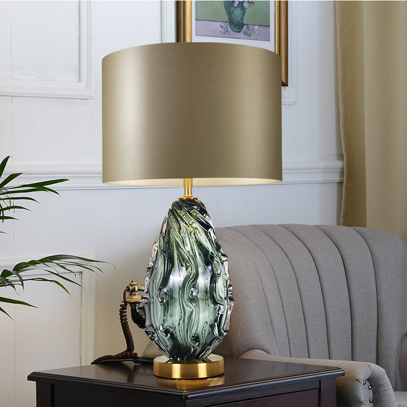 Milano Glow - Arvix - N704 - Post-Modern Nordic Glass Table Lamp with Light Luxury Designer Style, Elegant Ambient Lighting for Contemporary Interiors - Living Room / Bedroom / Bedside / Study / Hotel / Exhibition Hall Milano