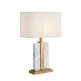 Milano Glow - Aeson - N149 - American-Style Minimalist Marble Table Lamp with Modern LED Design, Elegant Ambient Lighting for Stylish Interiors - Living Room / Bedroom / Bedside / Study Milano