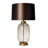 Milano Glow - Arixel - N701 Glaze - Post-Modern Nordic Fabric and Crystal Glass Table Lamp with Light Luxury Designer Style, Soft Ambient Lighting for Elegant and Cozy Spaces - Living Room / Bedroom / Bedside / Study Milano
