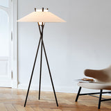 Milano Glow - Aerisia - Nl128 - Italian Nordic Tripod Floor Lamp with Modern Minimalist Wabi-Sabi Design, Soft Ambient Lighting for Elegant and Calm Spaces - Living Room / Bedroom / Study / B&B Milano