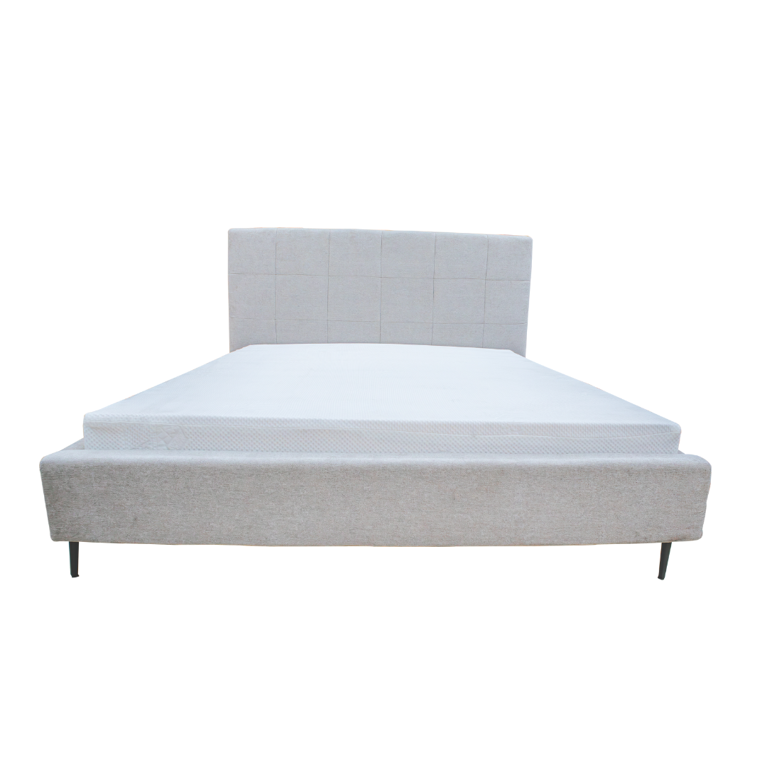 PETER Upholstered Bed Frame 60"x 75" + Sweet Dreams Pillows |FREE| BIG DISCOUNT SALE 20% OFF AF Home