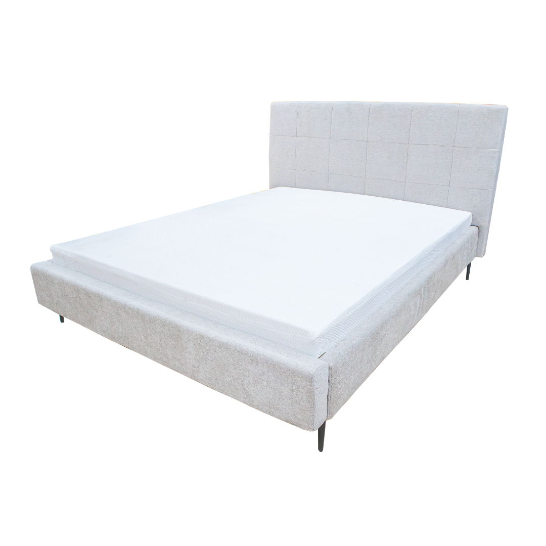 PETER Upholstered Bed Frame 60"x 75" + Sweet Dreams Pillows |FREE| BIG DISCOUNT SALE 20% OFF AF Home