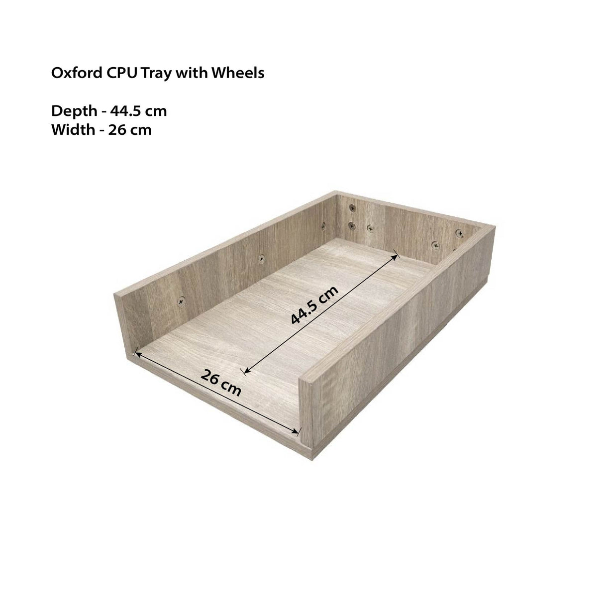 OXFORD CPU Tray with wheels Affordahome