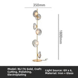 Milano Glow - Arixa - NL126 - Nordic Modern Floor Lamp with Built-in Storage, Simple Designer Lighting for Functional and Stylish Spaces - Living Room / Bedroom / Bedside / Study Milano