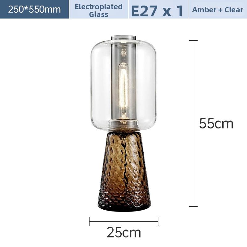 Milano Glow - Arvo - N596 - Nordic INS Glass Table Lamp with Post-Modern Designer Style, Simple Creative Lighting for Aesthetic and Modern Spaces - Bedroom / Bedside / Living Room Milano