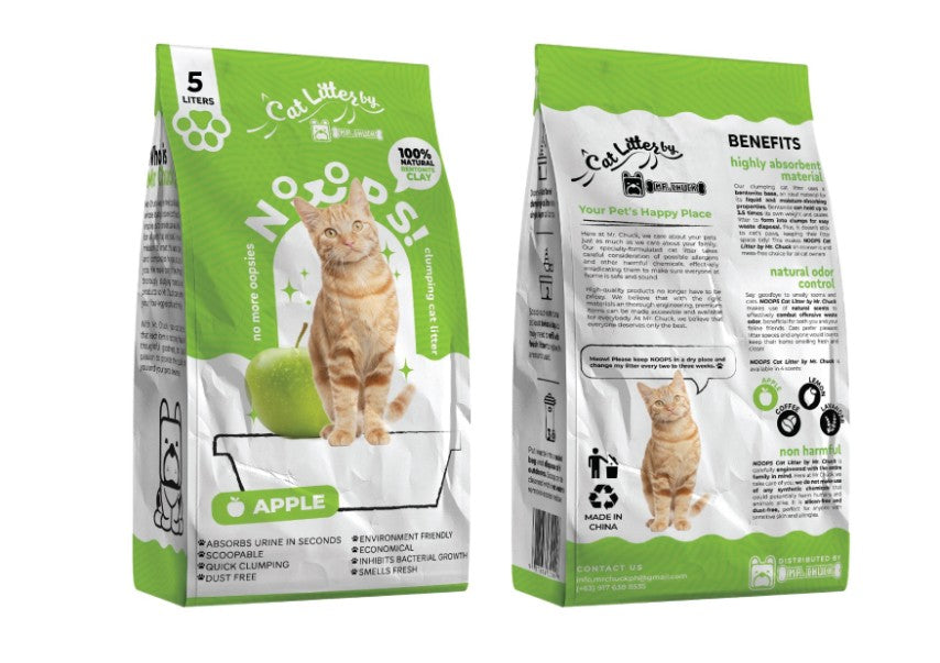 NOOPS! 5kg Clumping Cat Litter by Mr. Chuck AF Home