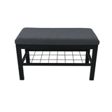 GILE Metal Bench with Shelf Affordahome