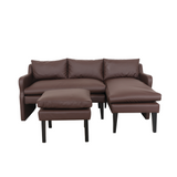 CHOLO L-Shape Sofa with Ottoman Affordahome