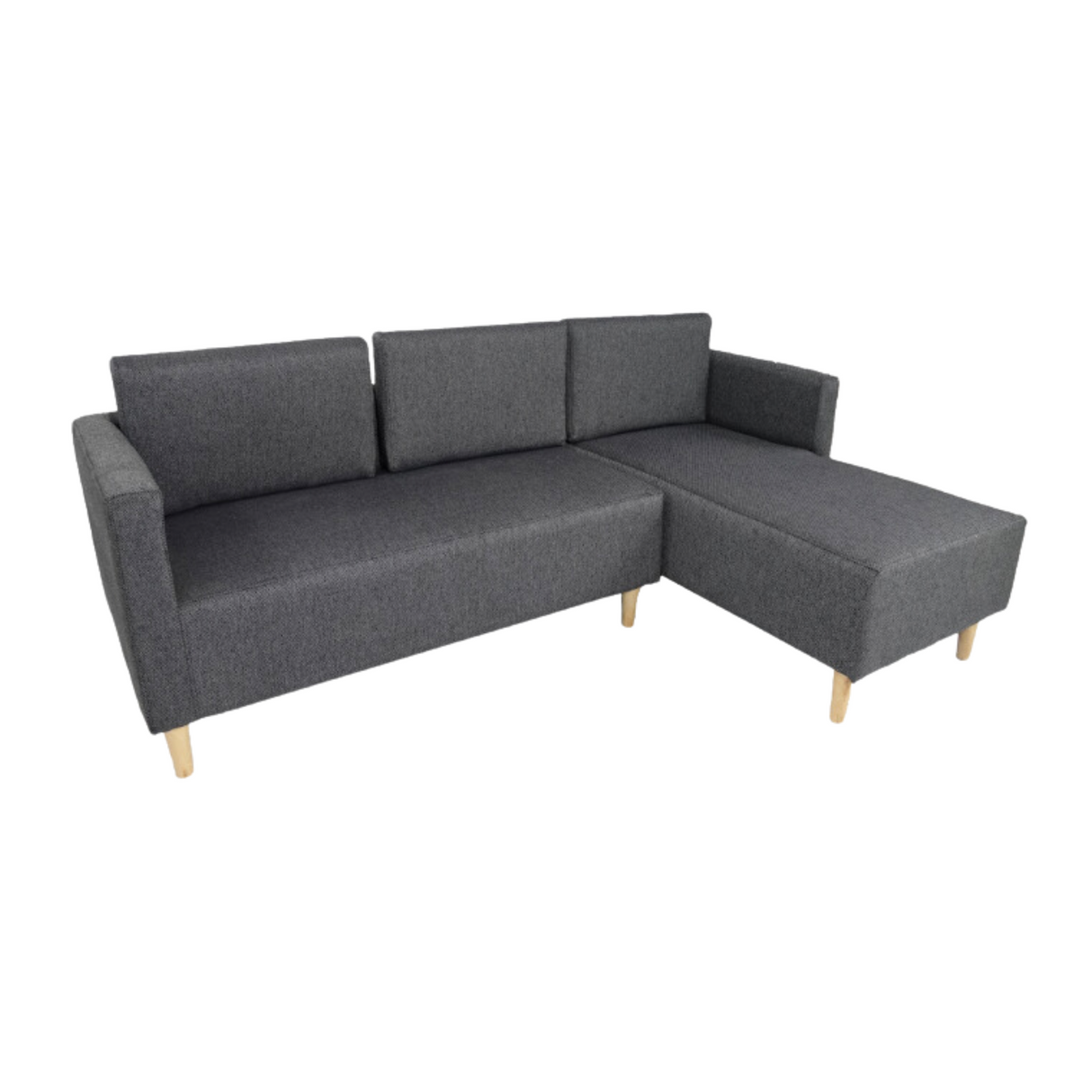 GAYNOUR L-Shape Fabric Sofa Furnigo