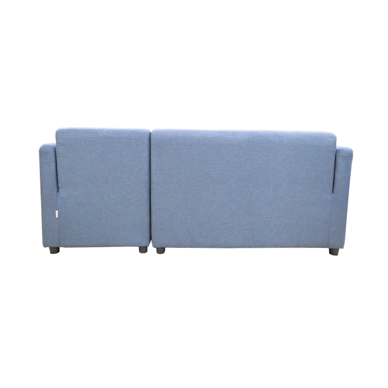 MELO Mini L-Shape Fabric Sofa with Ottoman Affordahome