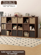 Timberra - Merry02 - LatticeWood Floor-Standing Storage Rack - Living Room Timberra