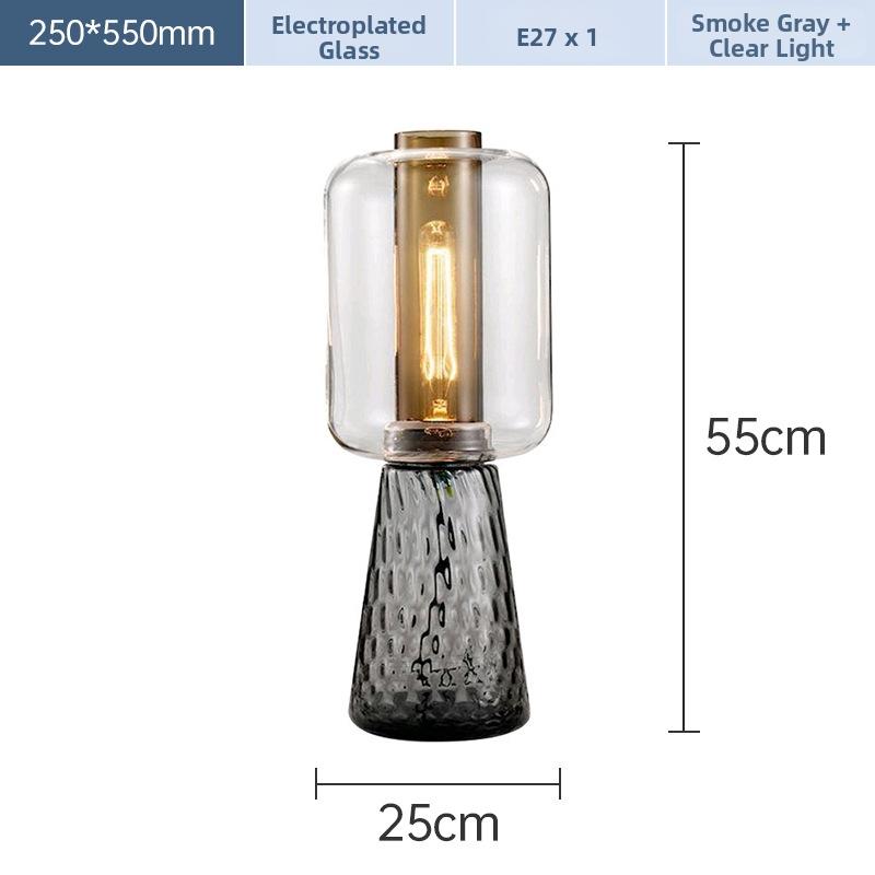 Milano Glow - Arvo - N596 - Nordic INS Glass Table Lamp with Post-Modern Designer Style, Simple Creative Lighting for Aesthetic and Modern Spaces - Bedroom / Bedside / Living Room Milano