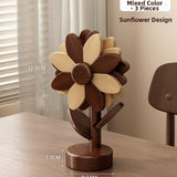 Timberra - Misty - SunBloom Wooden Heat-Proof Placemat - Dining Room / Kitchen Timberra