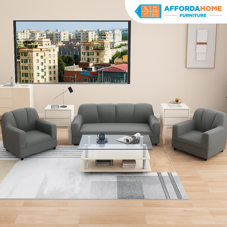 BERN 3-1-1 Fabric Sofa Set Affordahome