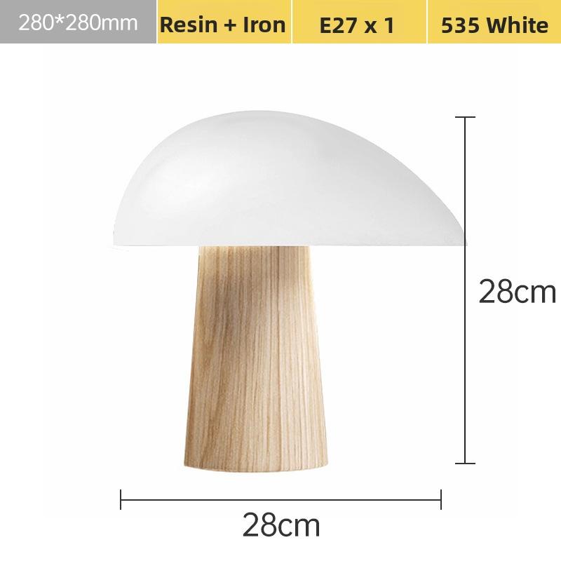 Milano Glow - Airo - N535 - Scandinavian Wabi-Sabi Mushroom Table Lamp with Soft Minimalist Design, Warm Ambient Lighting for Calm and Cozy Spaces - Bedroom / Bedside / Kids Room / Hotel / B&B Milano