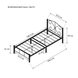 BLUM Metal Bed Frame Affordahome