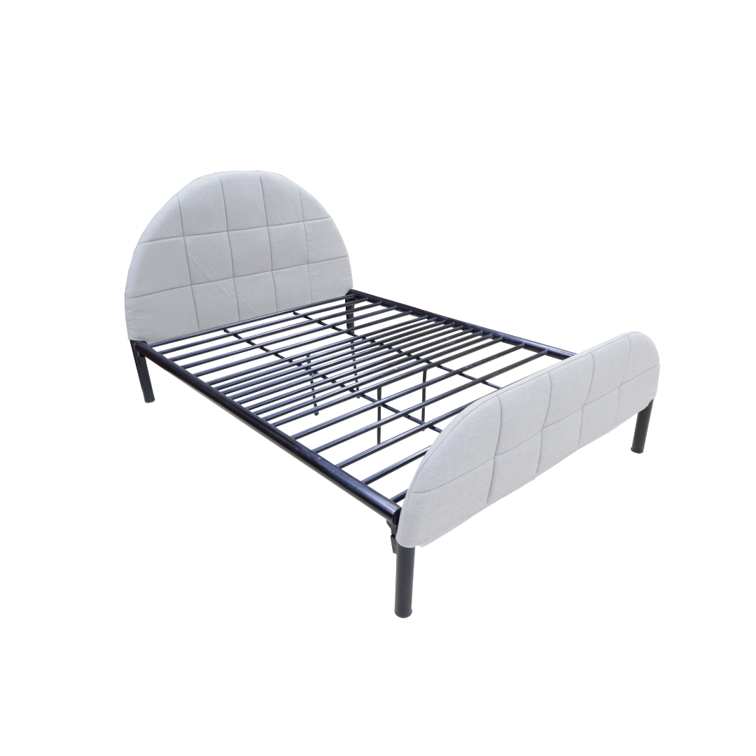 CHOCO Metal Bed Frame with Headboard and Footboard Cover Affordahome