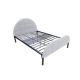 CHOCO Metal Bed Frame with Headboard and Footboard Cover Affordahome