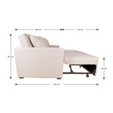 APEX Sofabed with Storage Ottoman Furnigo