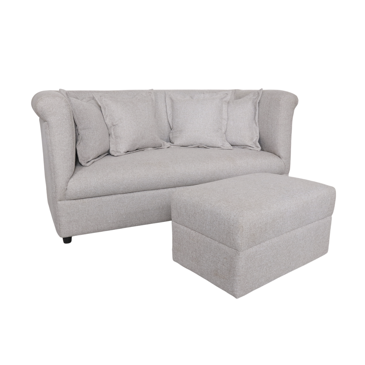 JAMIA 3 Seater with Ottoman Fabric Sofa Furnigo